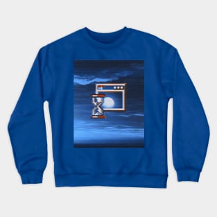 Dreamwave loading in cool blues and VHS Crewneck Sweatshirt